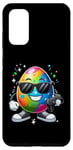 Coque pour Galaxy S20 Manette de gamer vidéo œuf de Pâques portant des lunettes de soleil jouant