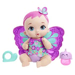 My Garden Baby Feed and Change Baby Butterfly Doll (30-cm / 12-in), with Reusable Diaper, Removable Clothes & Wings, Great Gift for Kids Ages 3Y+, GYP10