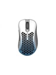 G-Wolves Sköll RGB Gaming Mouse - White/Blue - Gaming Mus - Optisk - 7 knapper - Hvid med RGB-LED lys