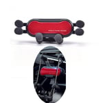 1pc Gravity Car Mobile Phone Holder Air Vent Mount Stand For Pho Red