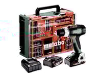 Metabo Bs 18 L Set 614051710 Batteri Boremaskine 18 V 2 Ah Litium Børsteløs, Inkl. Ekstra Batteri, Kuffert, Inkl. Oplader, Inkl. Tilbehør