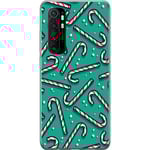 Xiaomi Mi Note 10 Lite Transparent Mobilskal Polkagris Mönster