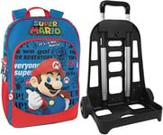 Backpack Trolley Detachable Removable School Super Mario