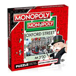 Winning Moves Oxford Street Iconic Monopoly Jigsaw Puzzle Game, Piece together this legendary green board space, inspired by the classic London edition of MONOPOLY, gift and toy for ages 10 plus
