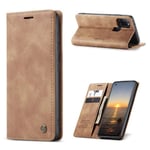 CaseMe vintage Samsung Galaxy A21s fodral - Brun Brun