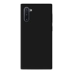 Coque silicone unie Mat Noir compatible Samsung Galaxy Note 10 - Neuf