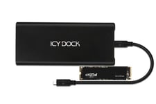 YNISEK Solution Bundle Boîtier Externe USB-C/A + SSD M.2 4To NVMe Crucial