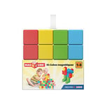 GEOMAG - MAGICUBE - 64 Cubes - Jeu de Construction Magnétique pour Enfants dès 1 An - Blocs de Construction Colorés - Fabrication Suisse - Jeux Éducatif Aimanté Montessori - Apprentissage Précoce