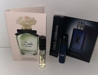 DOLCE By Dolce & Gabbana 1.5ml EDP & Dolce K for Him EDP 0.8ml Vial travel Spray