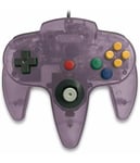 - Teknogame N64 Controller Clear Purple Håndkontroller