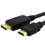 1.8M DP Display Port to Hdmi ThunderBolt Cable Adapter For MacBook Air Pro