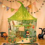 SOKA Kids Jungle Play Tent Portable Foldable Green Pop Up Garden Playhouse Green