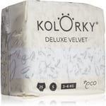 Kolorky Deluxe Velvet Love Live Laugh ØKO-engangsbleer Størrelse S 3-6 Kg 25 stk.
