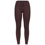 Odlo Tights Essential Warm Dam XS - Lila Långa Tights för Kallväder och Komfort vid Löpning