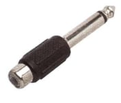 Unbekannt Adaptateur RCA Femelle > Jack mâle Mono 6,35 mm 10 pièces