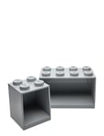 Lego Brick Shelf 4+8 Set Grey LEGO STORAGE
