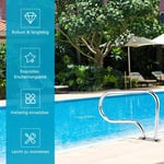 Rostfritt stål 304 pool ledstång pool stege ledstång stege med bottenplatta