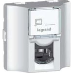 10 st Mosaik datauttag förlängningslänk RJ45 Cat-5E FTP 2M aluminium
