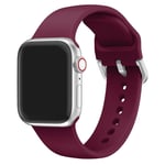 Apple Watch Series 5 40mm silicone watch band - Wine Red Röd