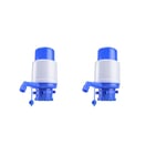 Bouteilles d'eau pompe bleue manuelle pression manuelle fontaine pompe à pression pompe à eau avec un tube extra court et un bouchon convient à la plupart des refroidisseurs d'eau de 2 à 6 gallons (2 pièces)