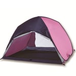 Nuokix Camping Tent, Beach tent, Beach Tent Plus Beach Umbrella Sun Shelter Cabana Automatic Pop Up Sun Shade Portable Camping Hiking (Color : PINK)