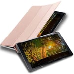 Cadorabo Coque Tablette pour Samsung Galaxy Tab A (10.5" Zoll) T590 en Or Rose Pastel – Housse Protection Très Fine en Similicuir en Style Livre avec Auto Wake Up et Stand Horizontal