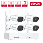 ANRAN 8CH 3MP HD NVR Outdoor Home CCTV WiFi Security Camera System Night Vision