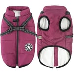 Aiboria Manteau d'hiver pour Chien Coupe-Vent Imperméable 2 en 1 Chiot Petit Gilet avec Harnais Veste Chaud Rembourré pour Chien Manteaux Imperméables pour Chiens Vêtements d'hiver pour Chiens