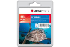 AgfaPhoto - 145% - cyan - kompatibel - blækpatron (alternativ til: HP 933XL, HP CN054AE)