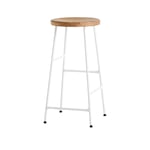 HAY - Cornet Bar Stool Low - Oiled Oak - Cream White