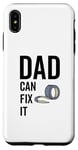 Coque pour iPhone XS Max Ruban adhésif amusant pour fête des pères avec inscription « Dad Can Fit It Handyman »