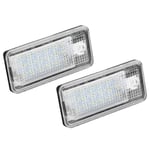 2 st Car LED-nummer Hop Lpl0114-skyltlampa för Audi A3 S3 A4 S4 B6 B7 A6 C6 S6