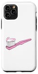 iPhone 11 Pro Pink Toothbrush and Toothpaste Case