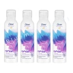 4 x200ml Dove Bath Therapy Renew Shower & Shave Mousse Violet & Hibiscus Scent