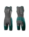 2XU Perform Compression Trisuit Womens Charcoal/Lagoon - M