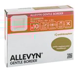 Allevyn Gentle Border, polyuretanskumförband, 10 x 10 cm 10 styck