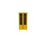 Tenzo Vitrinskåp Uno 2 Dörrar Lådor Vitrin 2D 2L Mustard 9008565029