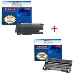 Cartouche compatible - Pack de Toner + Tambour Laser Brother compatible FAX-2840 / FAX-2940 / FAX 2840 / FAX 2940