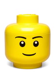 Lego Storage Head *Villkorat Erbjudande Home Kids Decor Boxes Gul LEGO STORAGE