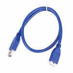 Câble USB 3.0 A à Micro B pour WD Seagate pour disque dur externe Samsung câble bleu B multifonctionnel