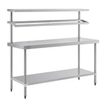 Vogue Stainless Steel Prep Station with Gantry Large 1800x600mm