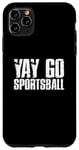 Coque pour iPhone 11 Pro Max Designer de ballons de sport Yay Go