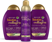 OGX Biotin & Collagen Shampoo, Conditioner and Dry Shampoo Set