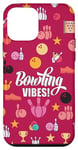 iPhone 12 mini Bowling Vibes Strike Pins and Ball Pattern Girls or Women Case