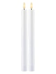 Sille Genopladelig Kr 2 Stk Sæt Home Decoration Candles Led Candles White Sirius Home
