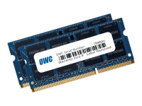 OWC 1600DDR3S16P, 16 GB, 2 x 8 GB, DDR3, 1600 MHz, 204-pin SO-DIMM, Blå