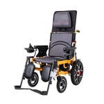 FTFTO Home Accessories Elderly Disabled Electric Wheelchair Folding Lightweight Intelligent Automatic Four-Wheeled Disabled Electric Wheelchair Elderly Scooter Load 100 Kg Wheelchair