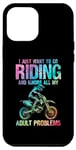 iPhone 12 Pro Max Dirt bike i just want to go riding dirtbike for men tie dye Case