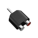 HDSupply Adaptateur audio, mini fiche Toslink vers prise Toslink, adaptateur optique Toslink 3,5 mm pour subwoofer, barre de son, TV, HiFi, amplificateur, noir