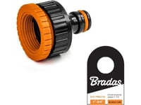 Bradas Black Line Krananslutning 1" / 3/4" Med Etikett